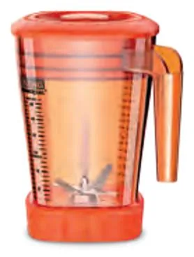 Waring 1.4 L Orange Copolyester Raptor Jar CAC93XI-28 Orange