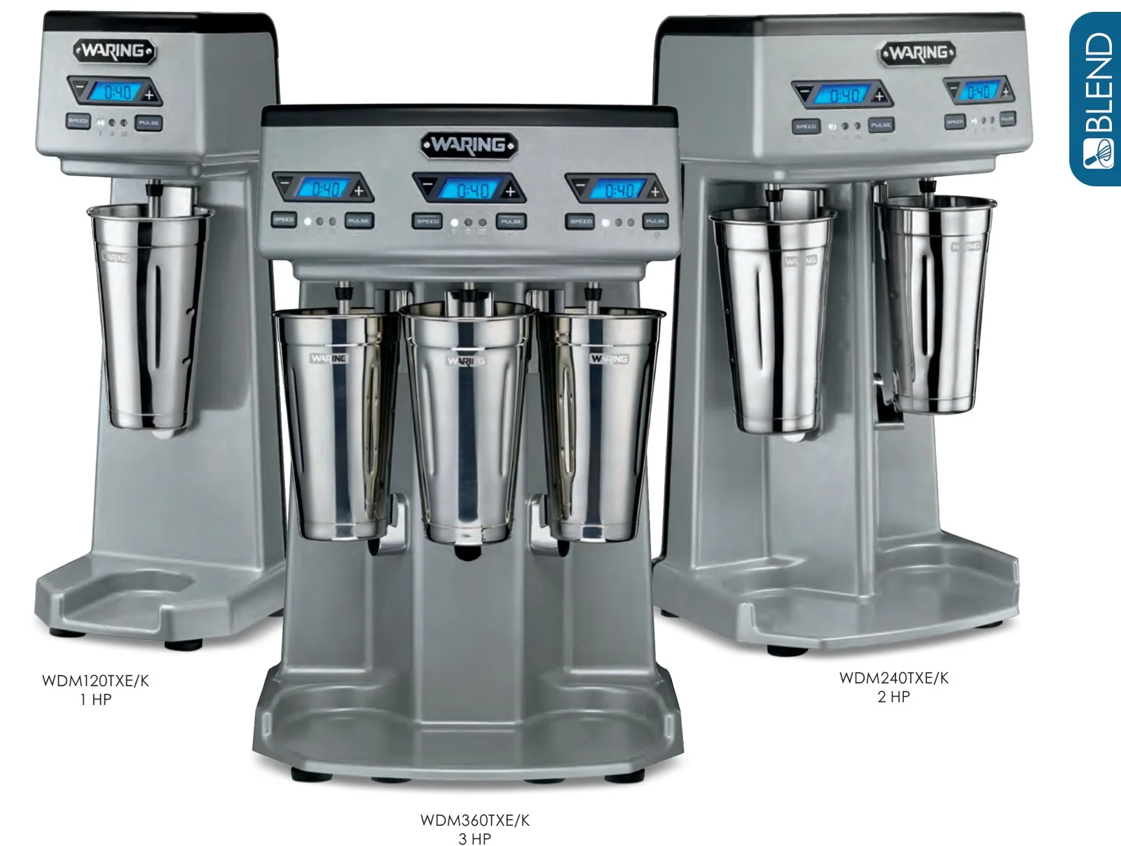 Waring Heavy-Duty Double Spindle Drink Mixer WDM240TXE 2 HP (EU F-plug (Schuko))