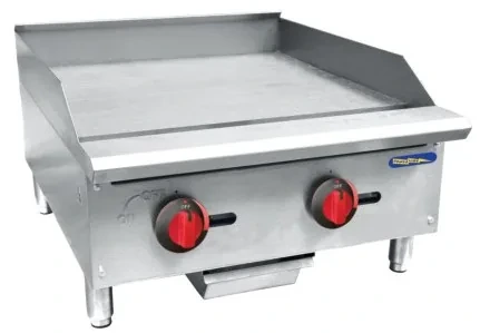 Powerline Gas Countertop Heavy Duty Griddle PBT24-0-24G-A 525 x 609 mm